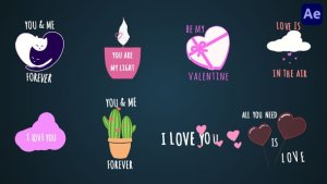 Videohive Valentine's Day text animations [After Effects] Titles template preview