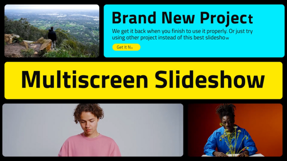 Videohive Colorful Multiscreen Slideshow 56080878 Openers template preview