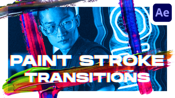 Videohive Paint Stroke Transitions Vol. 2 Broadcast-packages template preview
