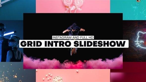 Videohive Grid Intro Slideshow Openers template preview