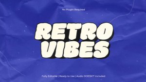 Chunky Retro Display Text Animation Titles template preview