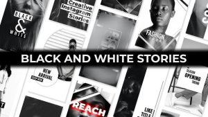 Videohive Black&White Stories Product Promo template preview