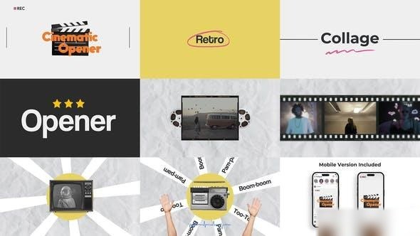 Videohive Cinema Collage Opener Openers template preview