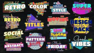 Videohive Pop Art Titles Titles template preview