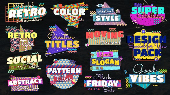 Videohive Pop Art Titles Titles template preview