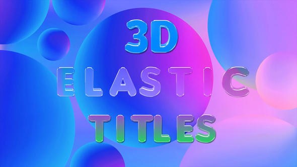 Videohive 3D Elastic Titles Titles template preview