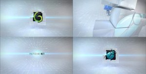 Videohive Clean Cubes Logo Reveal Logo Stings template preview