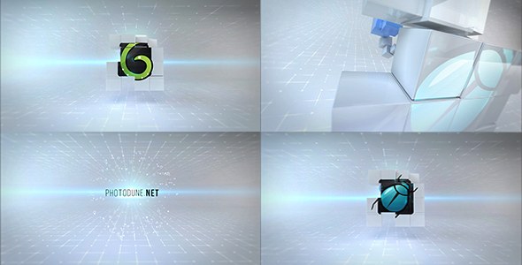 Videohive Clean Cubes Logo Reveal Logo Stings template preview