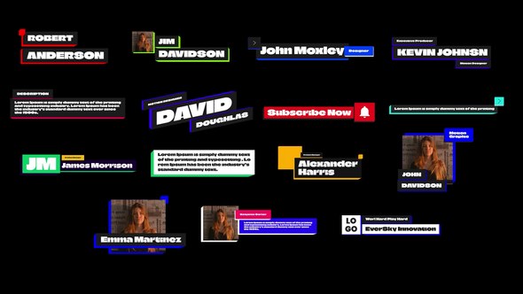 Videohive Box Lower Third Elements template preview