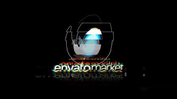 Videohive Elegant Glitch Logo Reveal 44878319 Logo Stings template preview