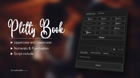 Videohive Animated Typeface - Pletty Book Titles template preview