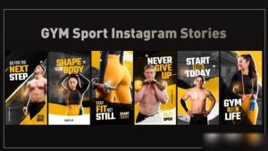 Videohive GYM Sport Instagram Stories 47912720 Openers template preview