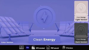 Videohive Clean Energy Logo Stings template preview