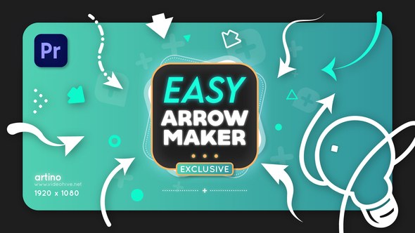 Easy Arrow Maker Mogrt Premiere Pro template preview