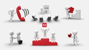Videohive 3D People Animations 5 Elements template preview
