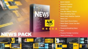 News Pack Video Displays template preview