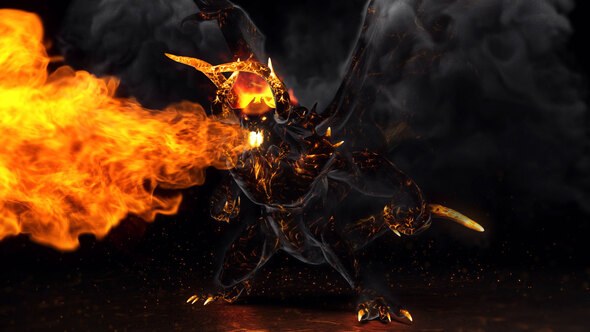 Videohive Flame Demon - Fire Logo Logo Stings template preview