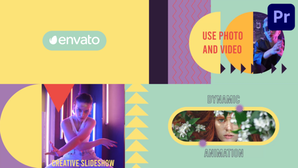 Creative Slideshow for Premiere Pro Premiere Pro template preview