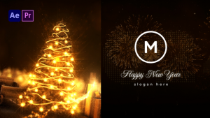 Videohive Christmas & New Year Logo Reveal Logo Stings template preview