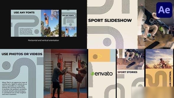 Videohive Sport Slideshow for After Effects Openers template preview