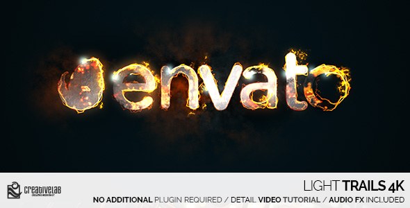 Light Trails 4K Video Displays template preview