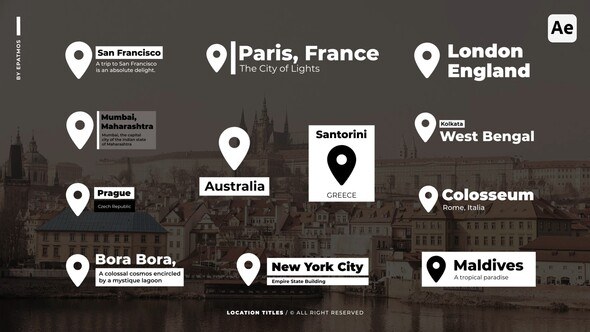 Videohive Location Titles v2.0 | AE Titles template preview