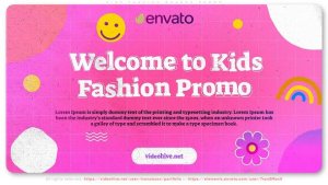 Videohive Kids Fashion Brands Promo Openers template preview