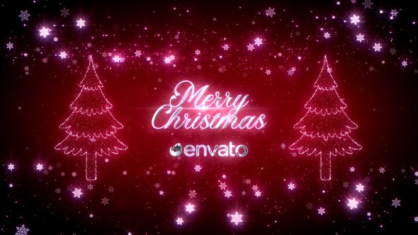 Christmas Wishes Video Displays template preview