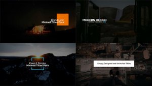 Minimal Intro Titles Pack lV Video Displays template preview