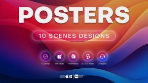 Videohive 10 Posters Scenes Broadcast-packages template preview