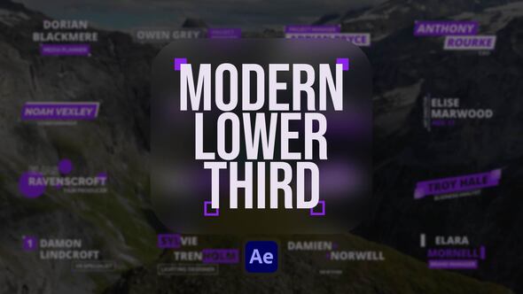 Videohive Modern Lower Third 59388754 Elements template preview