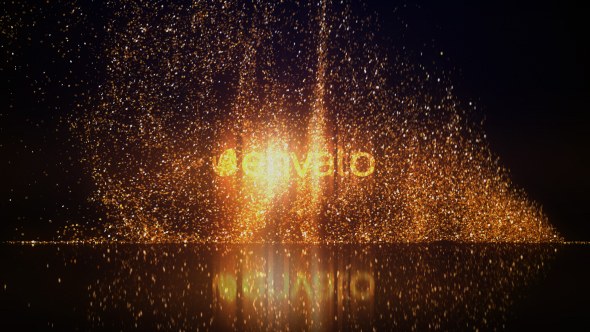Videohive Gold Glitters Logo Reveal Logo Stings template preview