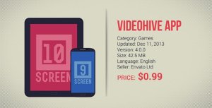 Android App Commercial Video Displays template preview
