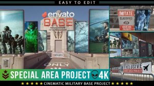 Videohive Cinematic Military Base Titles Video Displays template preview