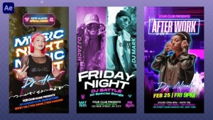 Videohive Night Club Party Flyers Openers template preview