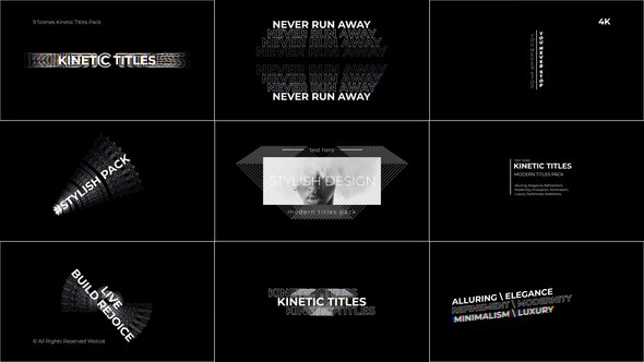 Videohive Kinetic Titles 2.0 | After Effects 52126172 Titles template preview