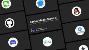 Videohive Social Media Icons III Elements template preview