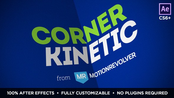 Videohive Corner Kinetic Openers template preview