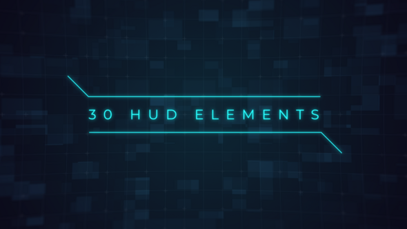 Videohive 30 HUD Elements Elements template preview