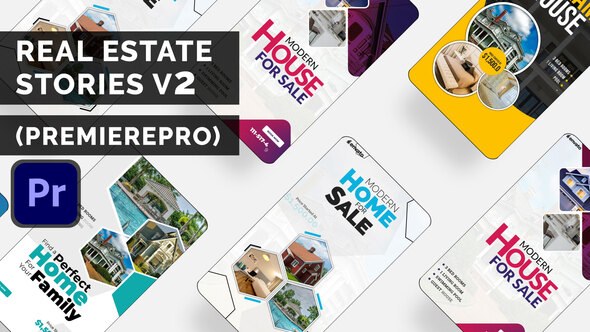 Real Estate Stories V2 Premiere Pro Premiere Pro template preview