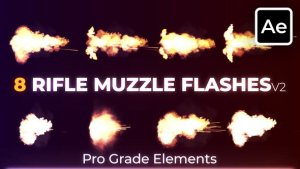 Videohive Rifle Muzzle Flashes 2 Elements template preview