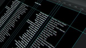 Credits Video Displays template preview