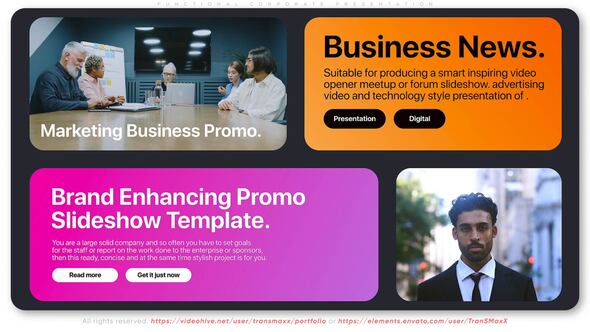 Videohive Functional Corporate Presentation Video Displays template preview
