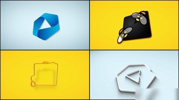 Videohive 3D Rotating logo Reveal Logo Stings template preview
