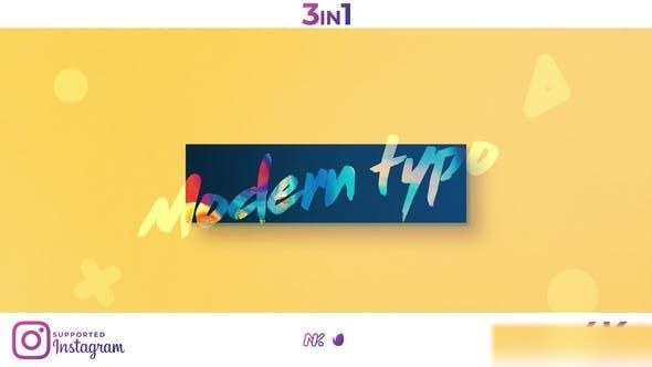Videohive Modern Typo Opener 24759373 Openers template preview