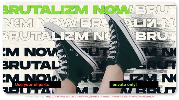 Videohive Brutalizm Opener Titles template preview