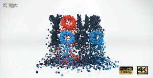 Videohive 3D Particles Logo Build & Break Logo Stings template preview