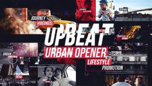 Upbeat Dynamic Urban Opener Video Displays template preview