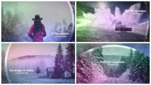Christmas Opener / Winter Slideshow Video Displays template preview