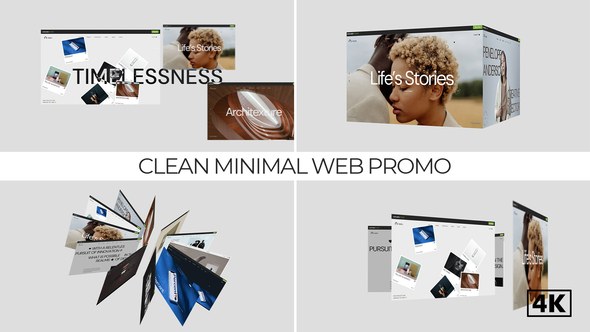 Videohive Clean Minimal Web Promo Product Promo template preview